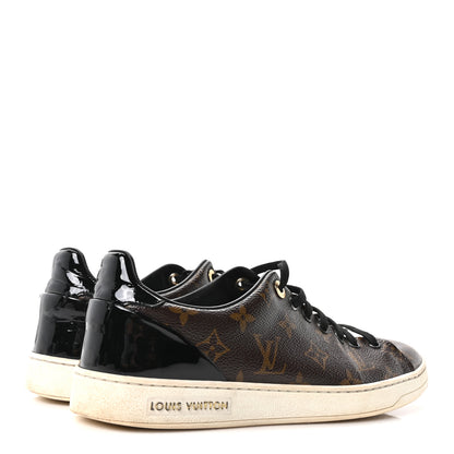 Louis Vuitton Patent Monogram Frontrow Sneakers 40 5 of 9