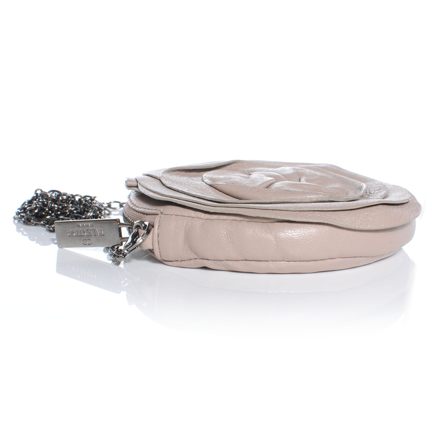 Leather Petale Mini Chain Bag Blush