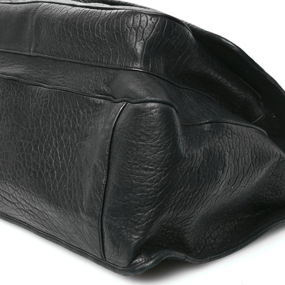 Saint Laurent Grained Lambskin Monogram Oversized Niki Chain Satchel Black 10 of 12