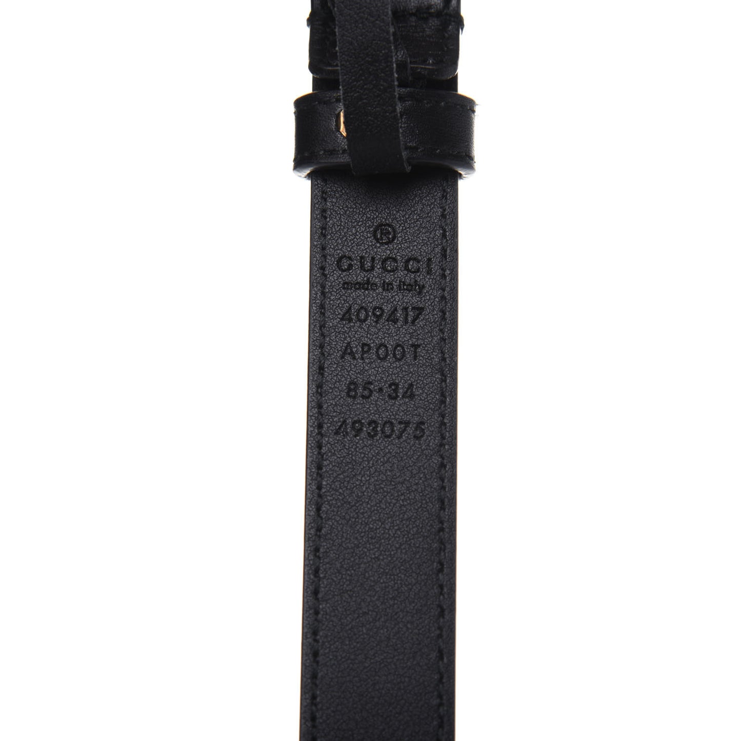 Calfskin Double G 20mm Belt 85 34 Black