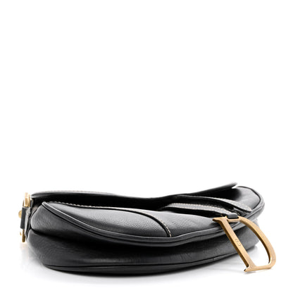Christian Dior Calfskin Saddle Bag Black 4 of 16