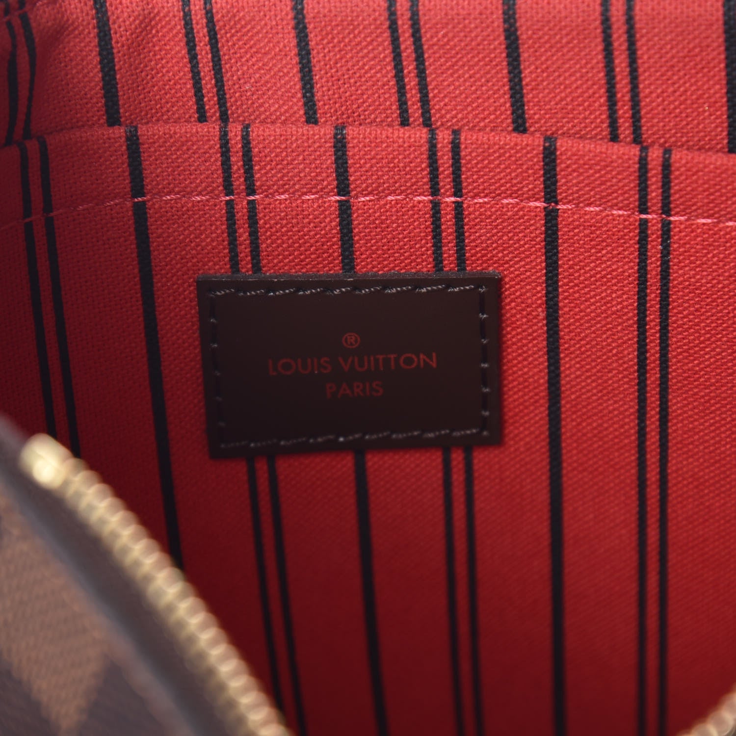 Louis Vuitton Damier Ebene Neverfull MM GM Pochette 6 of 11