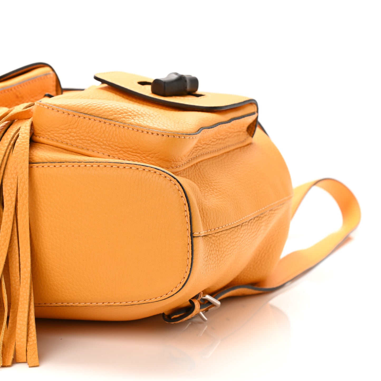 Cellarius Calfskin Medium Bamboo Backpack Orange