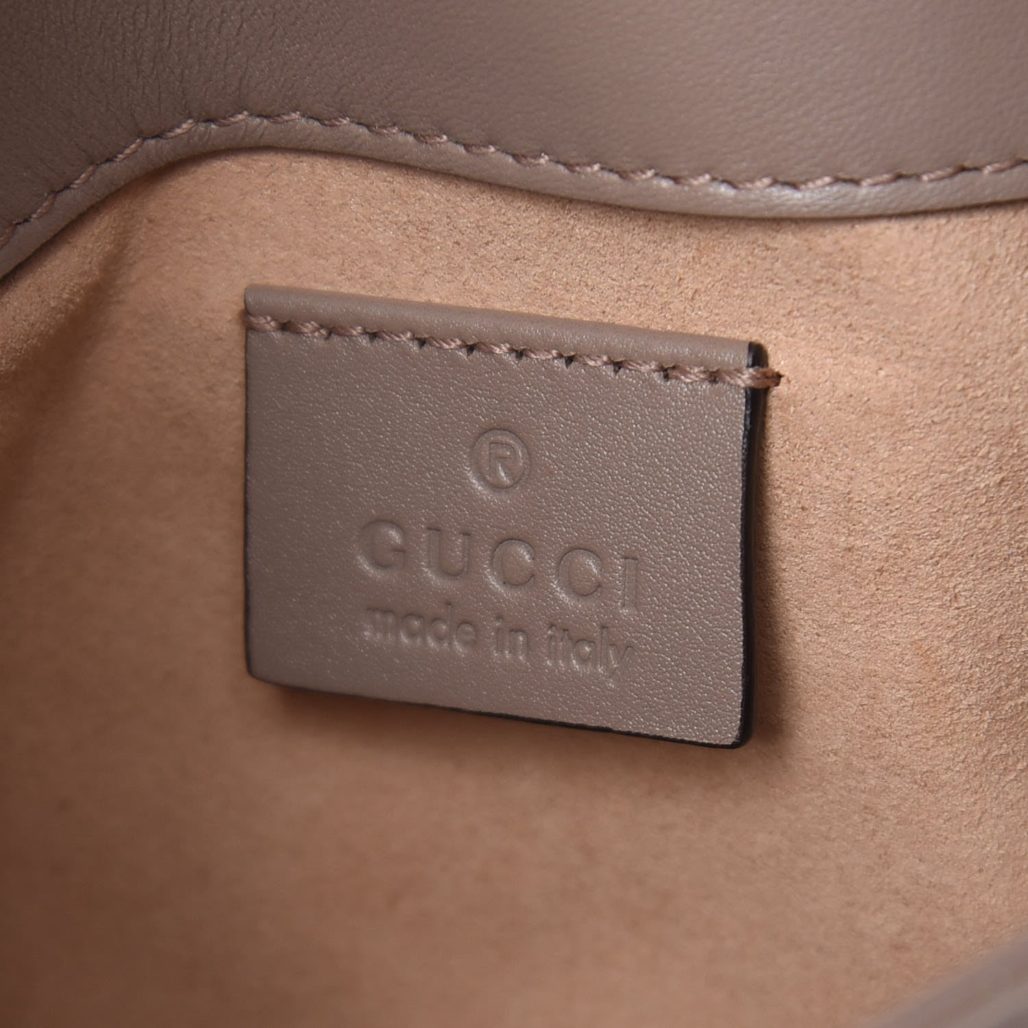 Gucci Calfskin Matelasse Super Mini GG Marmont Shoulder Bag Porcelain Rose 6 of 8