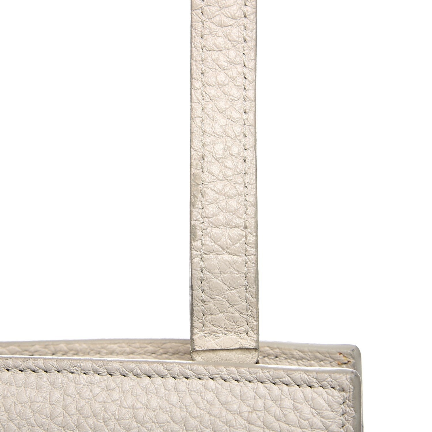 Saint Laurent Grained Calfskin Small Sac De Jour Dove White 10 of 20