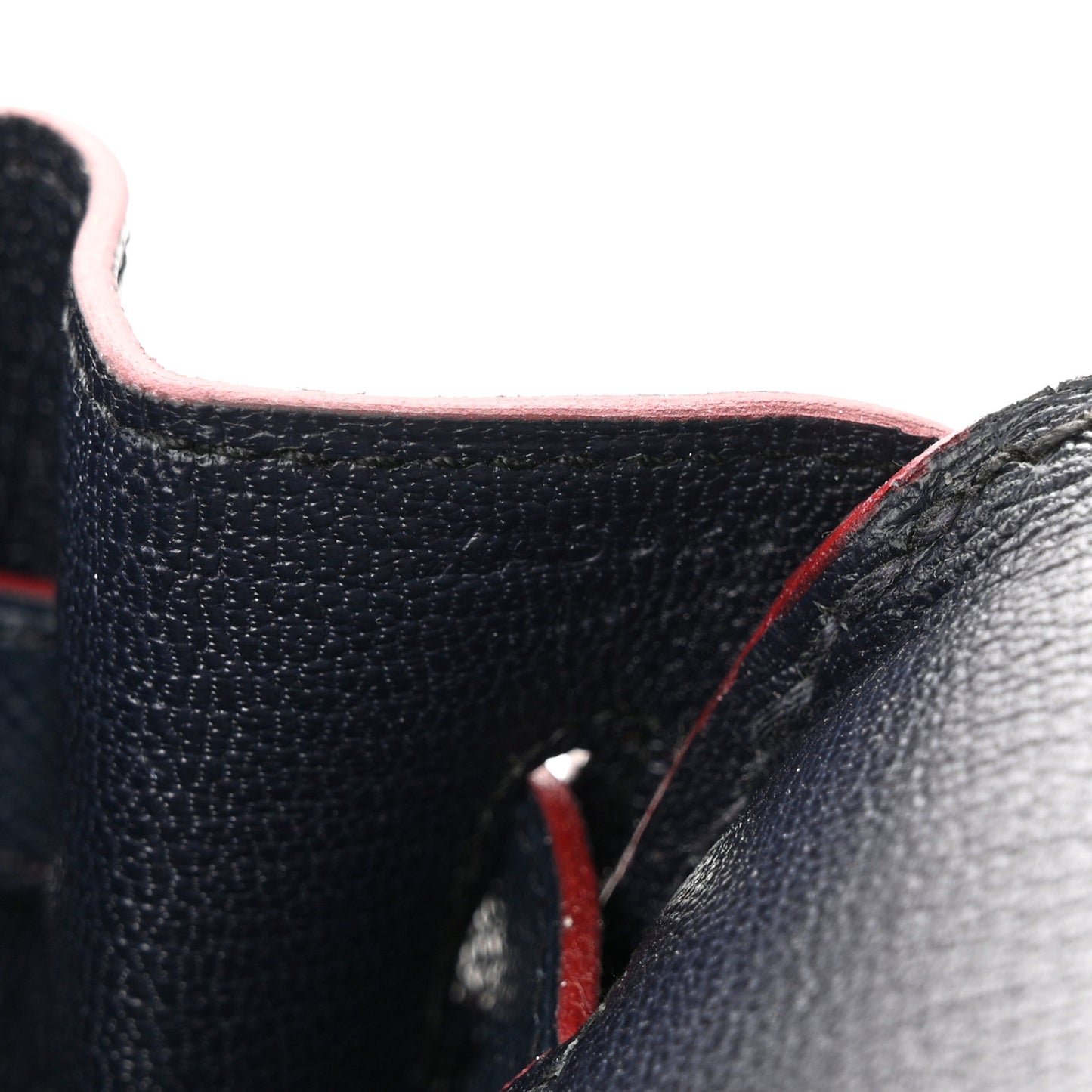 Epsom Contour Birkin 30 Bleu Indigo Rouge H