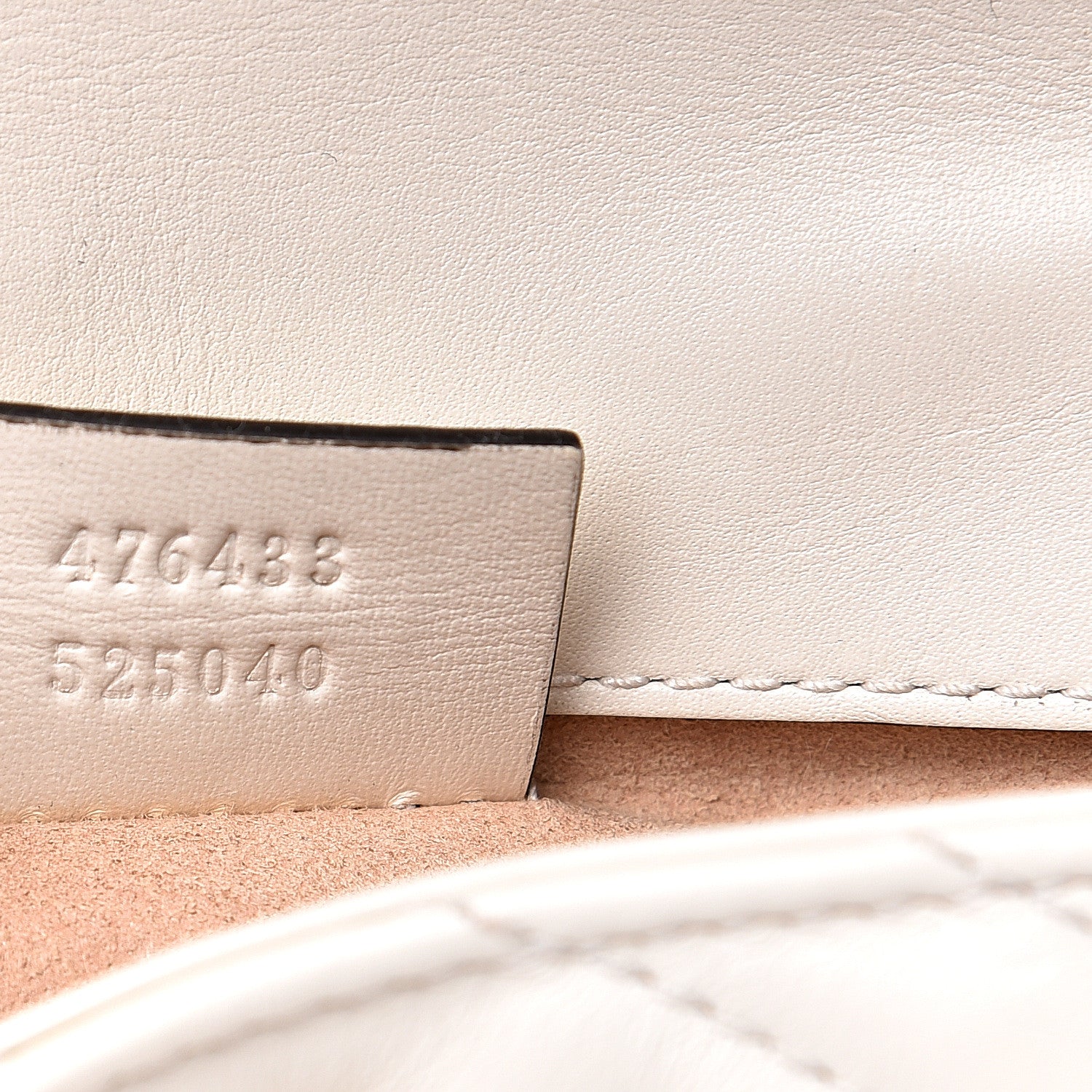 Gucci Calfskin Matelasse Super Mini GG Marmont Shoulder Bag White 6 of 10