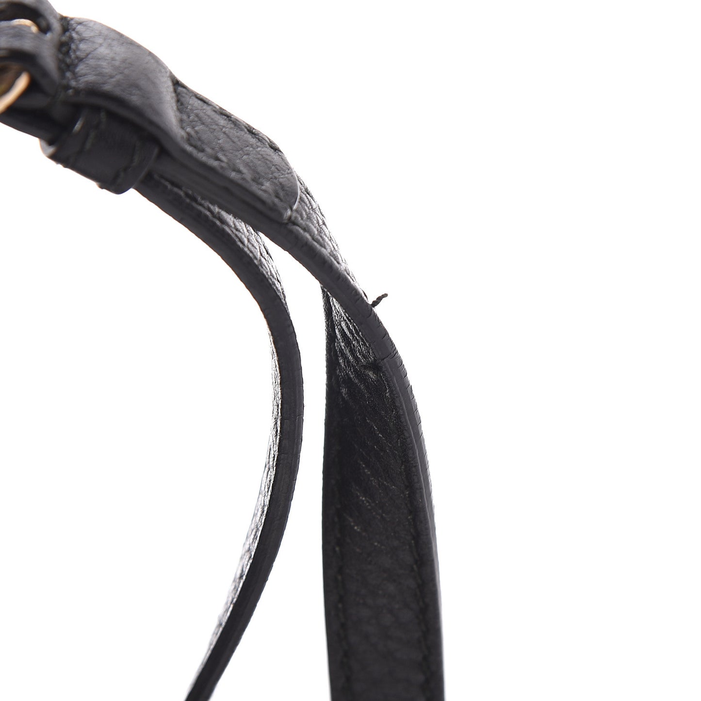 Pebbled Calfskin Small Soho Disco Bag Black