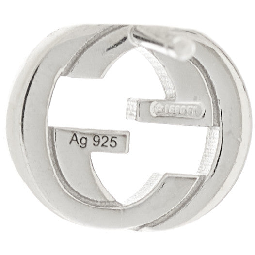 Sterling Silver Interlocking GG Stud Earrings