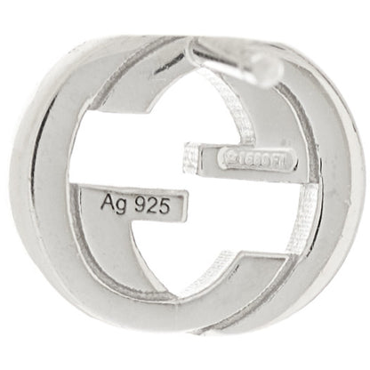Gucci Sterling Silver Interlocking GG Stud Earrings 4 of 4