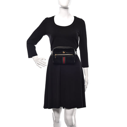 Gucci Suede Small Ophidia Belt Bag 85 34 Black 2 of 13