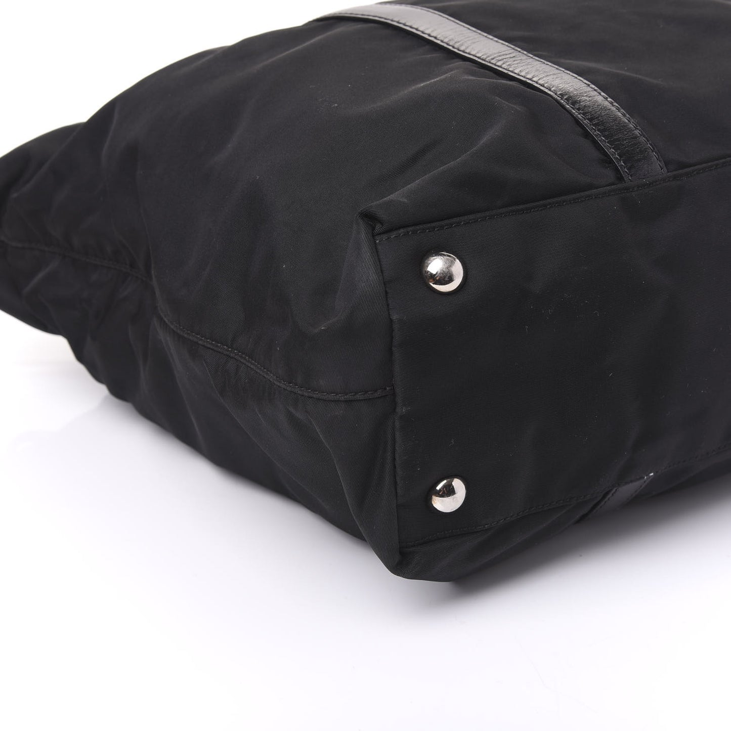 Tessuto Nylon Soft Calf Tote Black