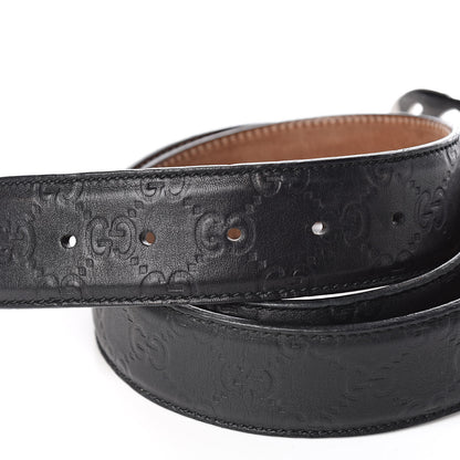 Gucci Guccissima Interlocking G Belt 95 38 Black 5 of 9