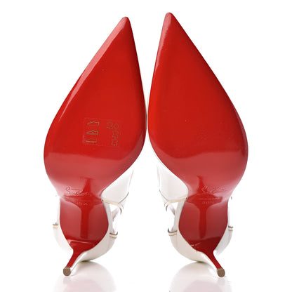 Christian Louboutin Patent PVC Specchio Cosmo 554 100 Pumps 36.5 Snow 5 of 9