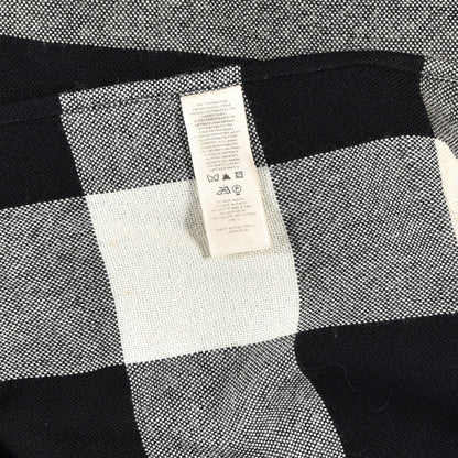 Burberry Fine Wool Mega Check Cape Scarf Scarf Black Beige Grey 2 of 3