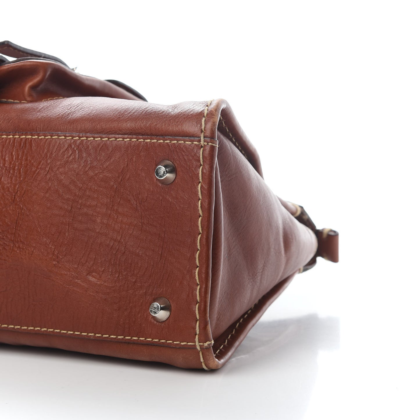 Calfskin Edith Satchel Ecureil Brown
