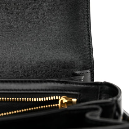 Celine Shiny Calfskin Medium Triomphe Black 15 of 17