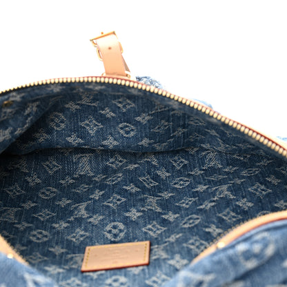 Louis Vuitton Monogram Denim High Rise Bumbag Blue 5 of 9