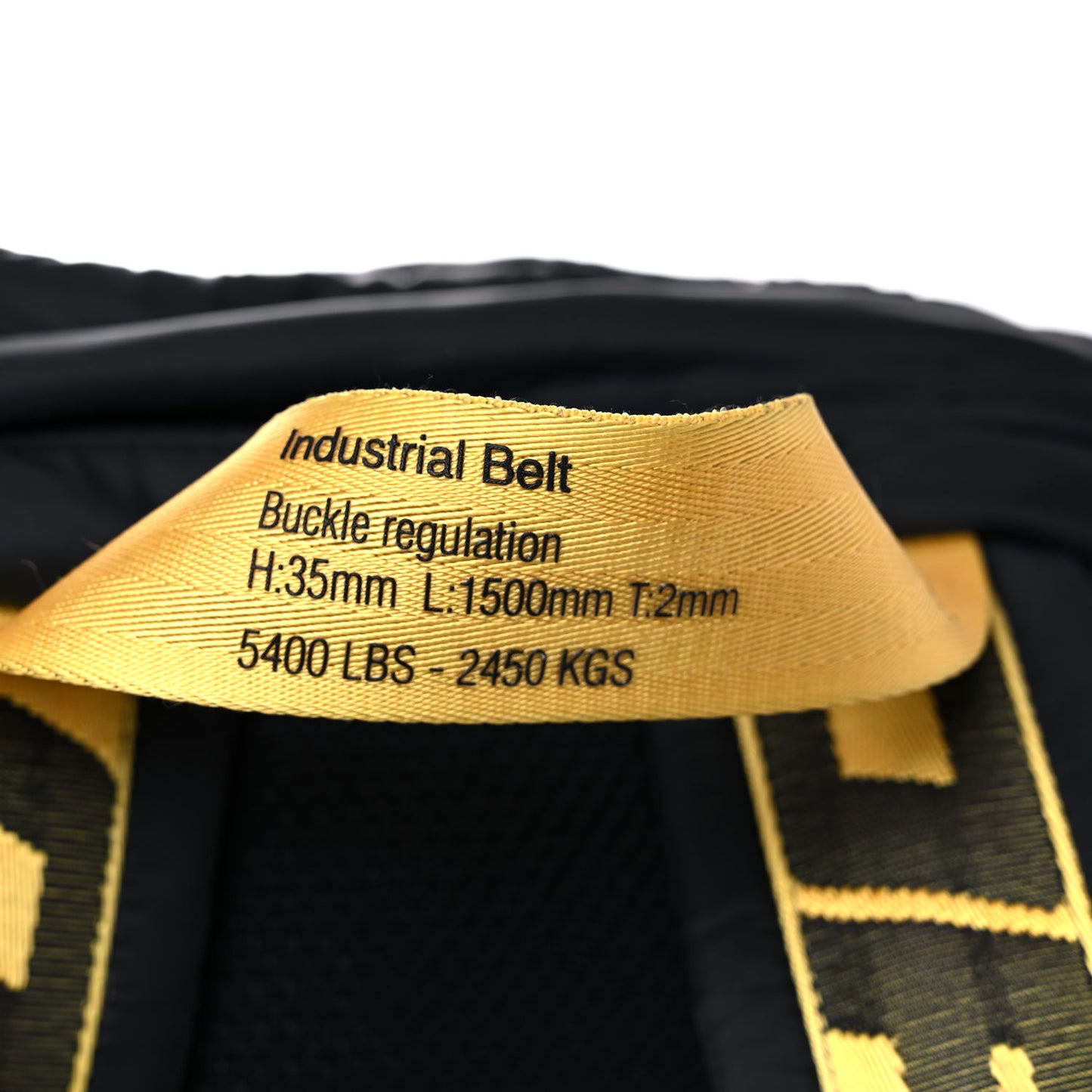 Nylon Industrial Puffy Backpack Black