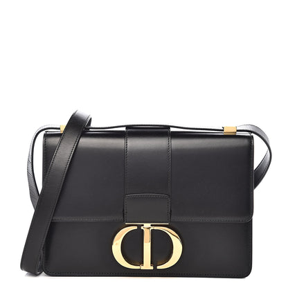 Christian Dior Smooth Calfskin 30 Montaigne Flap Bag Black 1 of 8
