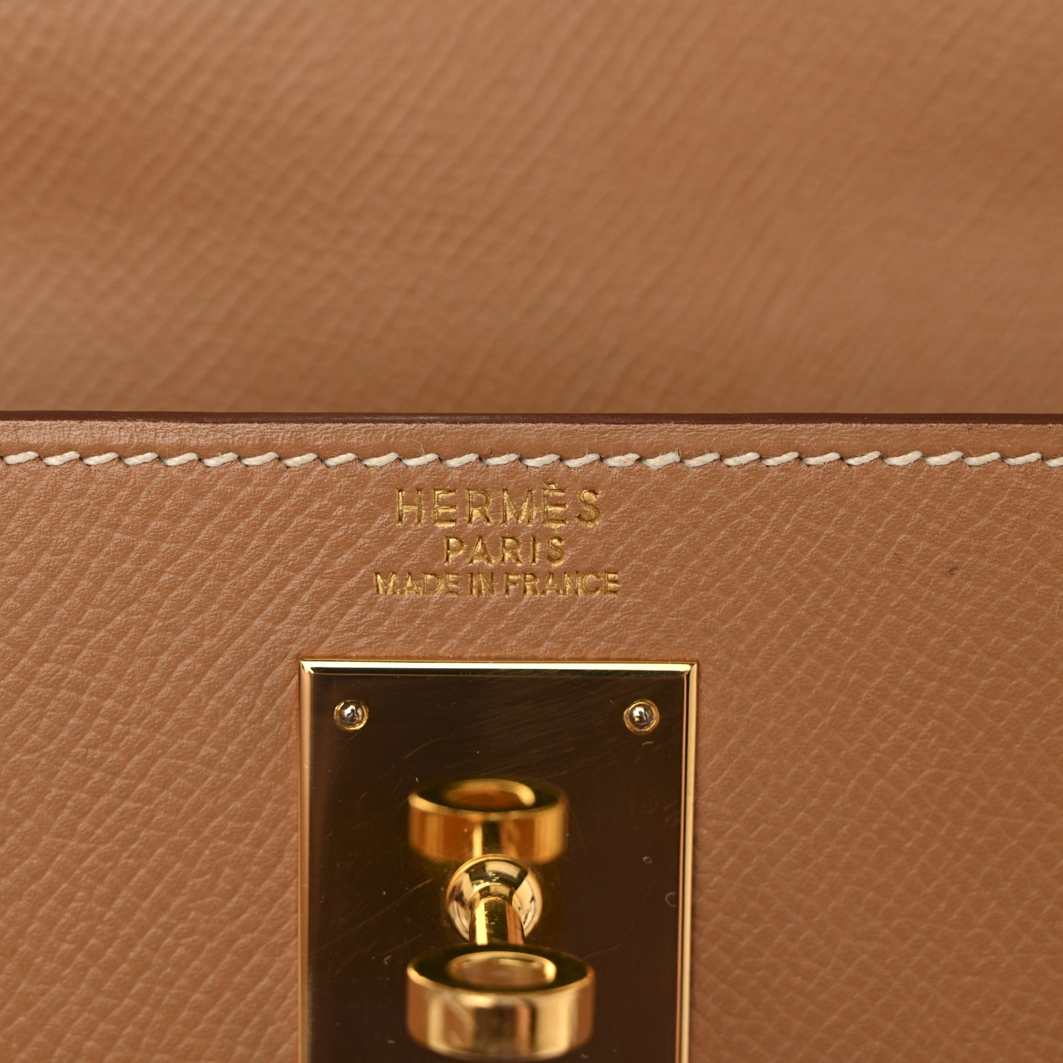 Hermes Courchevel Kelly Sellier 32 Tabac Camel 6 of 14