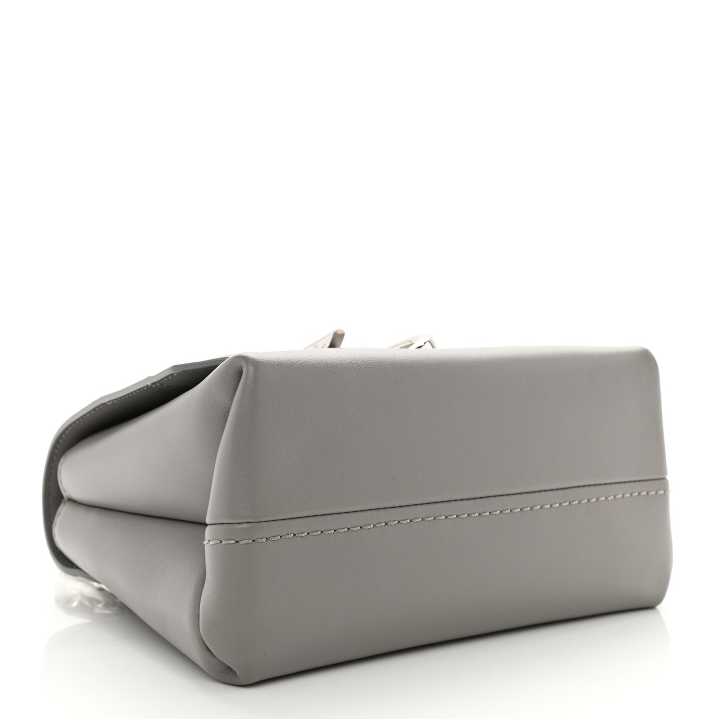Smooth Calfskin Mini Alix Top Handle Satchel Cement