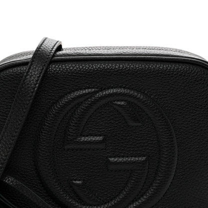 Gucci Pebbled Calfskin Small Soho Disco Bag Black Black 8 of 11