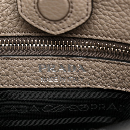 Prada Vitello Daino Soft Hobo Messenger Bag Argilla 6 of 12