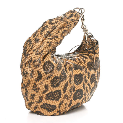 Gucci Snakeskin Medium Sienna Hobo Brown Multicolor 3 of 10