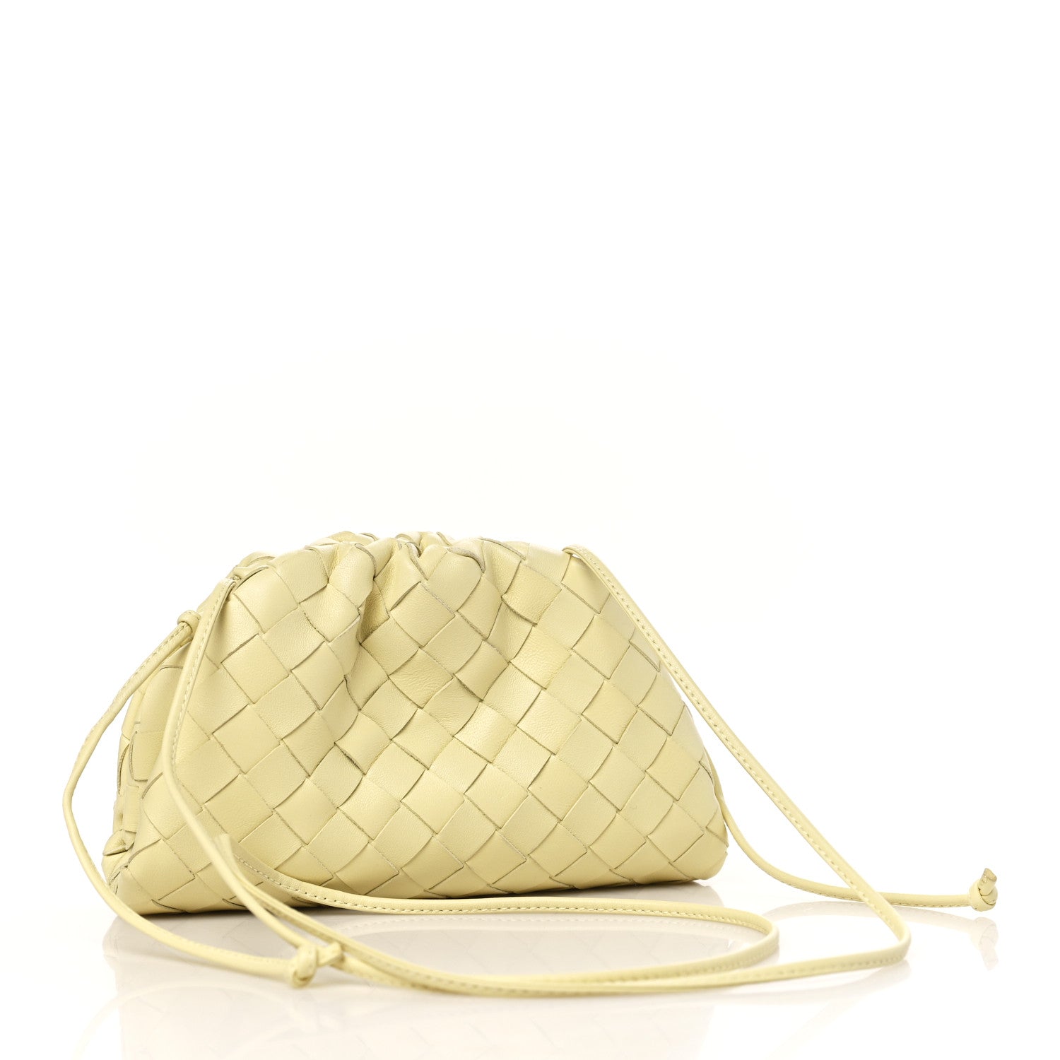 Bottega Veneta Nappa Intrecciato The Mini Pouch Ice Cream 3 of 10