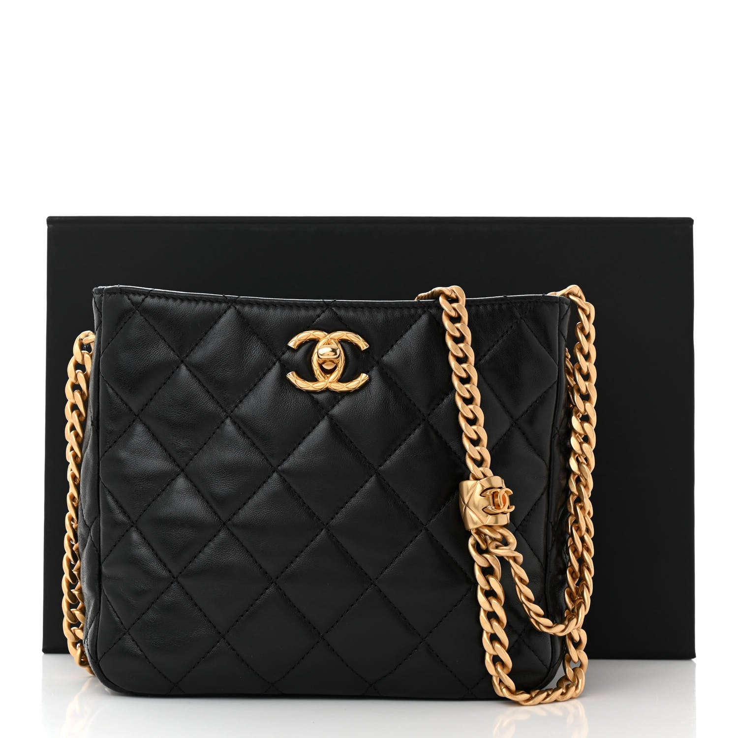 Chanel Lambskin Quilted Pillow Crush Hobo Black 12 of 12