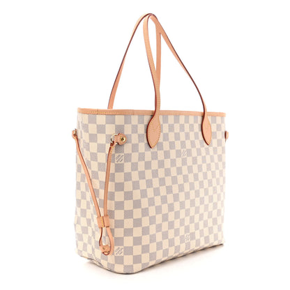 Louis Vuitton Damier Azur Neo Neverfull MM Rose Ballerine 3 of 10