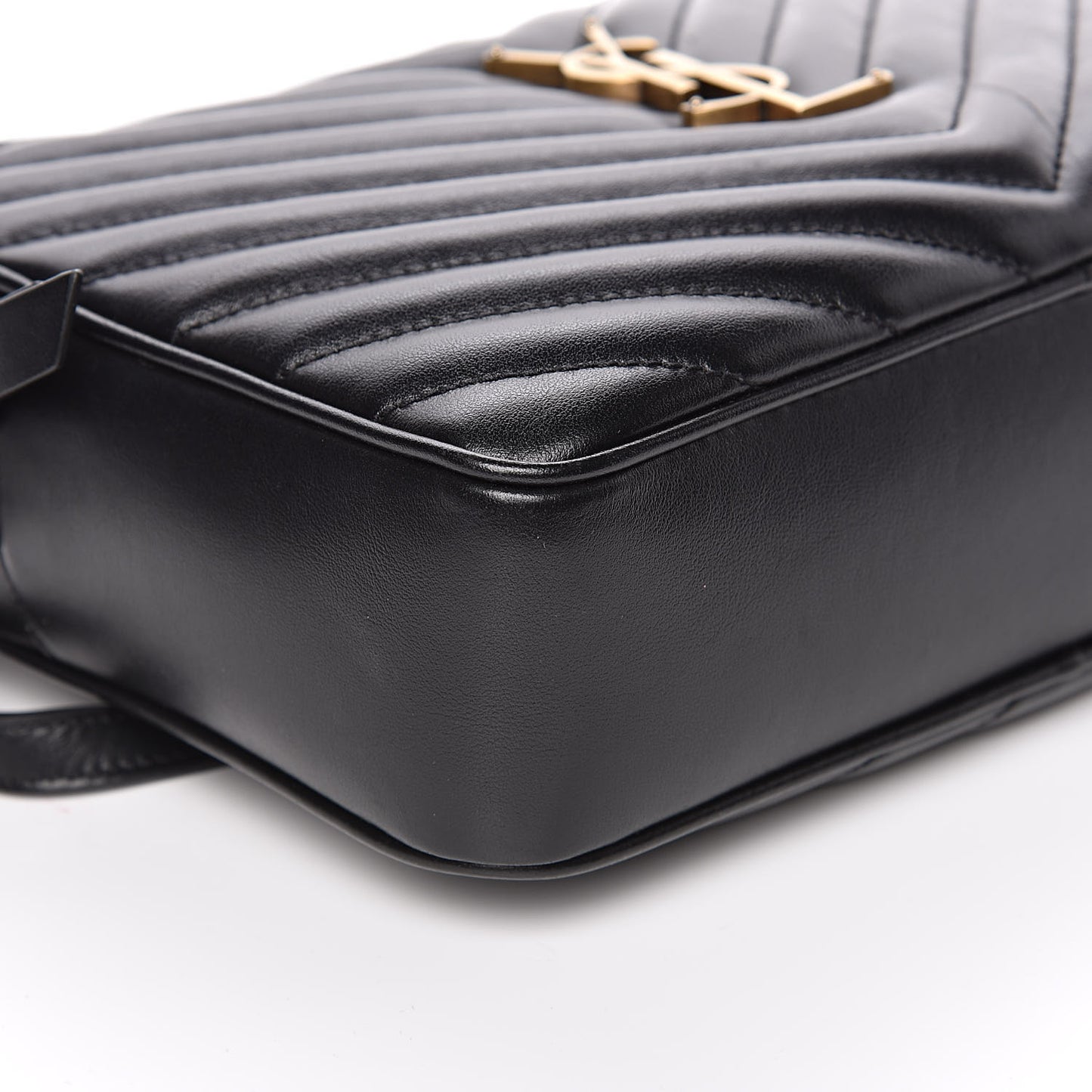 Calfskin Matelasse Monogram Lou Camera Bag Black