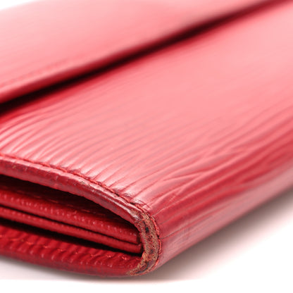 Louis Vuitton Epi Sarah Wallet Castillan Red 9 of 10