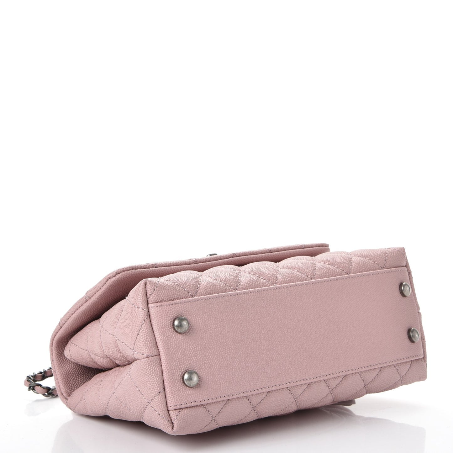 Caviar Quilted Mini Coco Handle Flap Pink