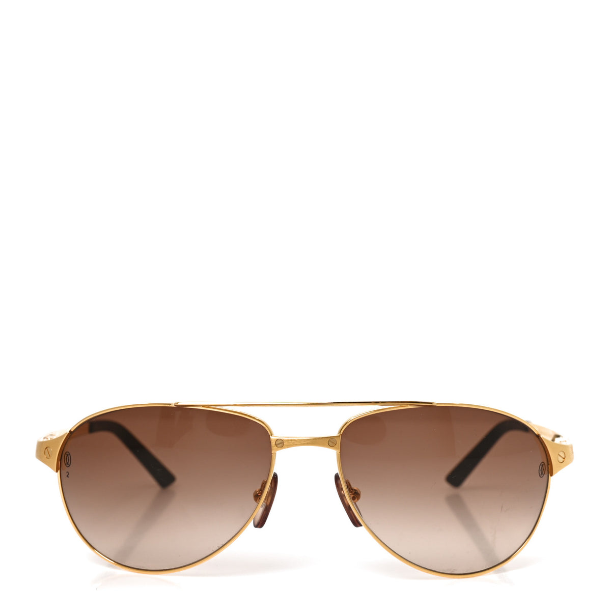Cartier Santos Dumont Aviator Sunglasses 130 Gold 2 of 6