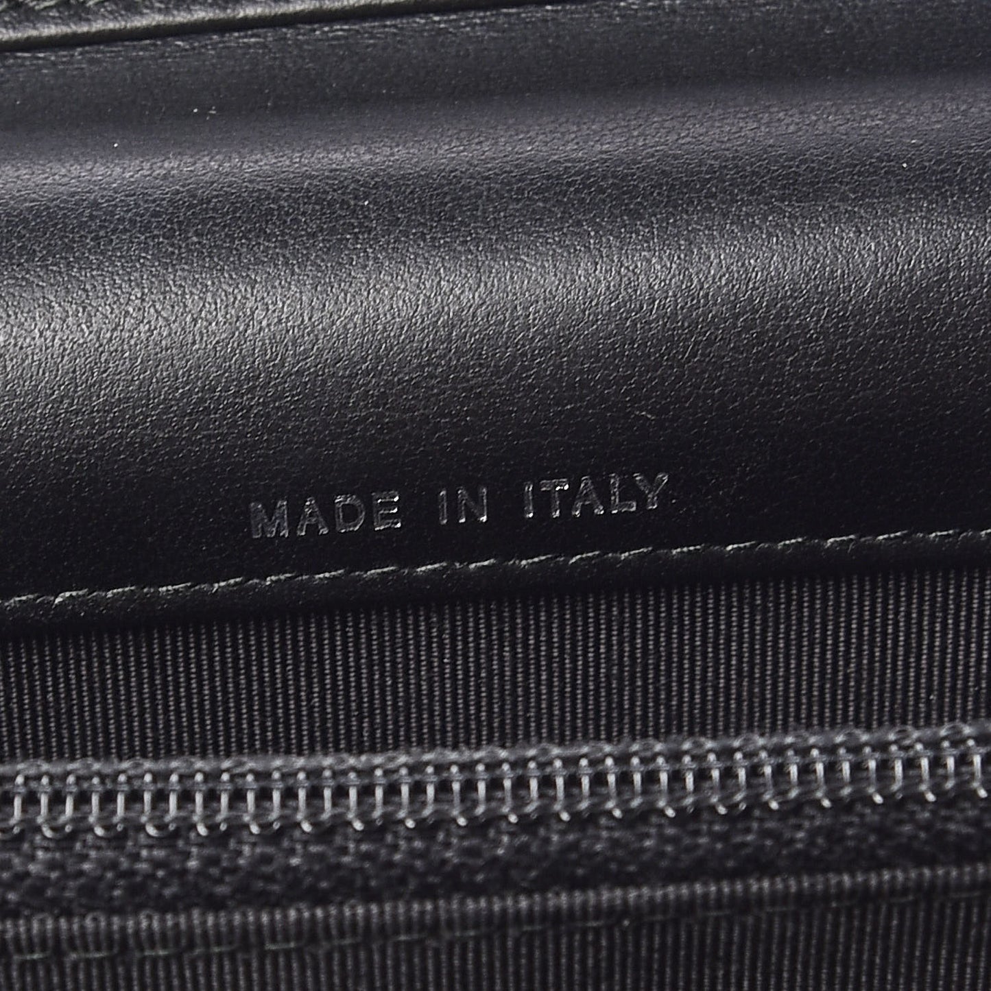 Aged Calfskin Chevron Quilted Reissue 2.55 Square Wallet On Chain WOC So Black