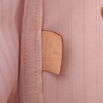 Louis Vuitton Damier Azur Neo Neverfull MM Rose Ballerine 8 of 16