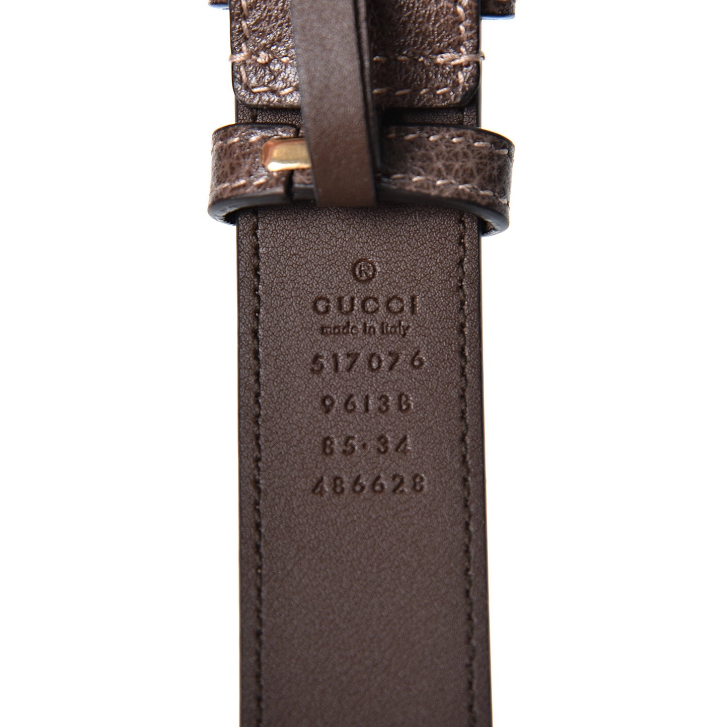 GG Supreme Monogram Web Small Ophidia Belt Bag 85 34 Dark Brown