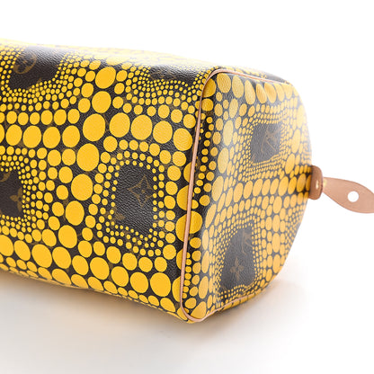 Louis Vuitton Monogram Kusama Town Speedy 30 Yellow 8 of 8