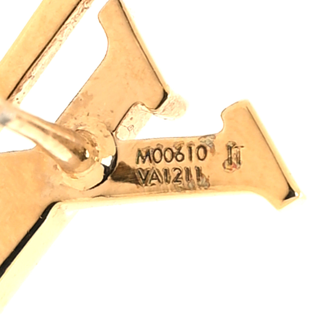 LOUIS VUITTON Metal LV Iconic Earrings Gold