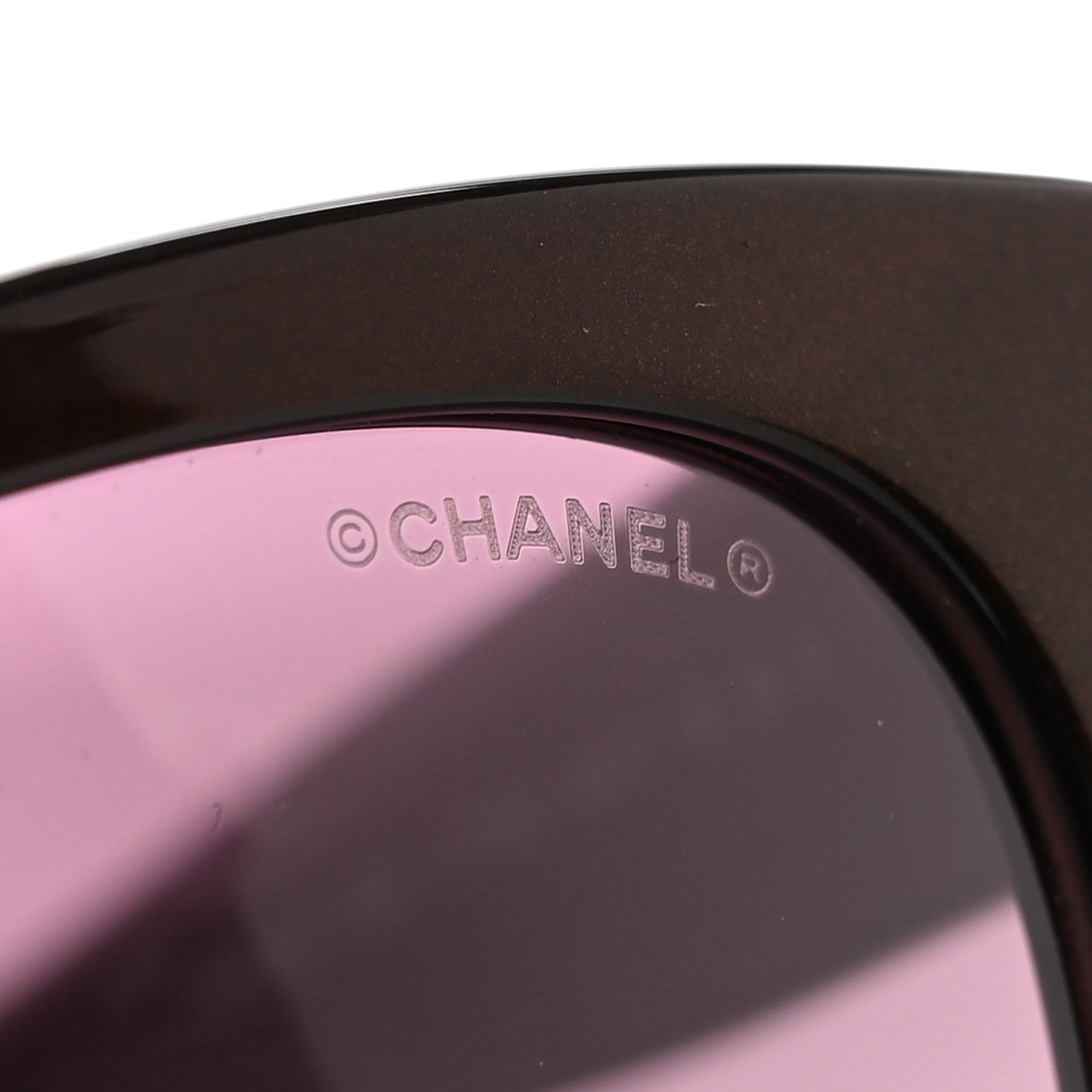 Chanel Acetate Square CC Sunglasses 5380 Burgundy Pink 7 of 9