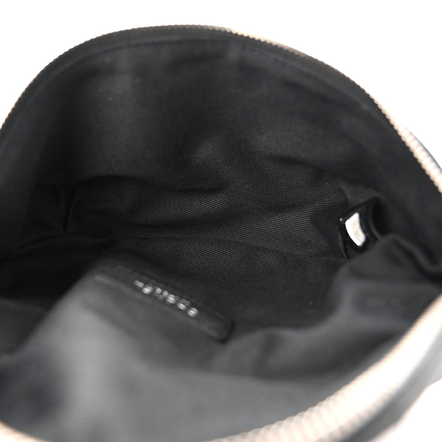 Calfskin Quilted Waist Belt Bag Black