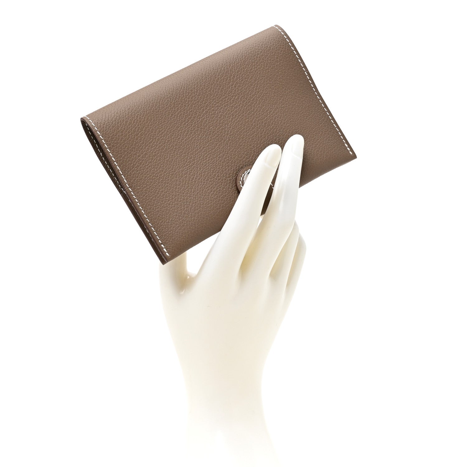 Hermes Evercolor R.M.S Passport Holder Etoupe 1 of 6