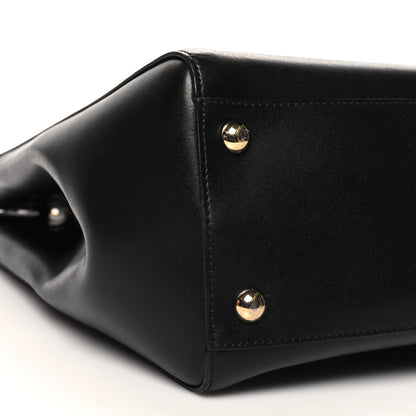 Salvatore Ferragamo Hammered Calfskin Vara Bow Chain Black Black 9 of 11