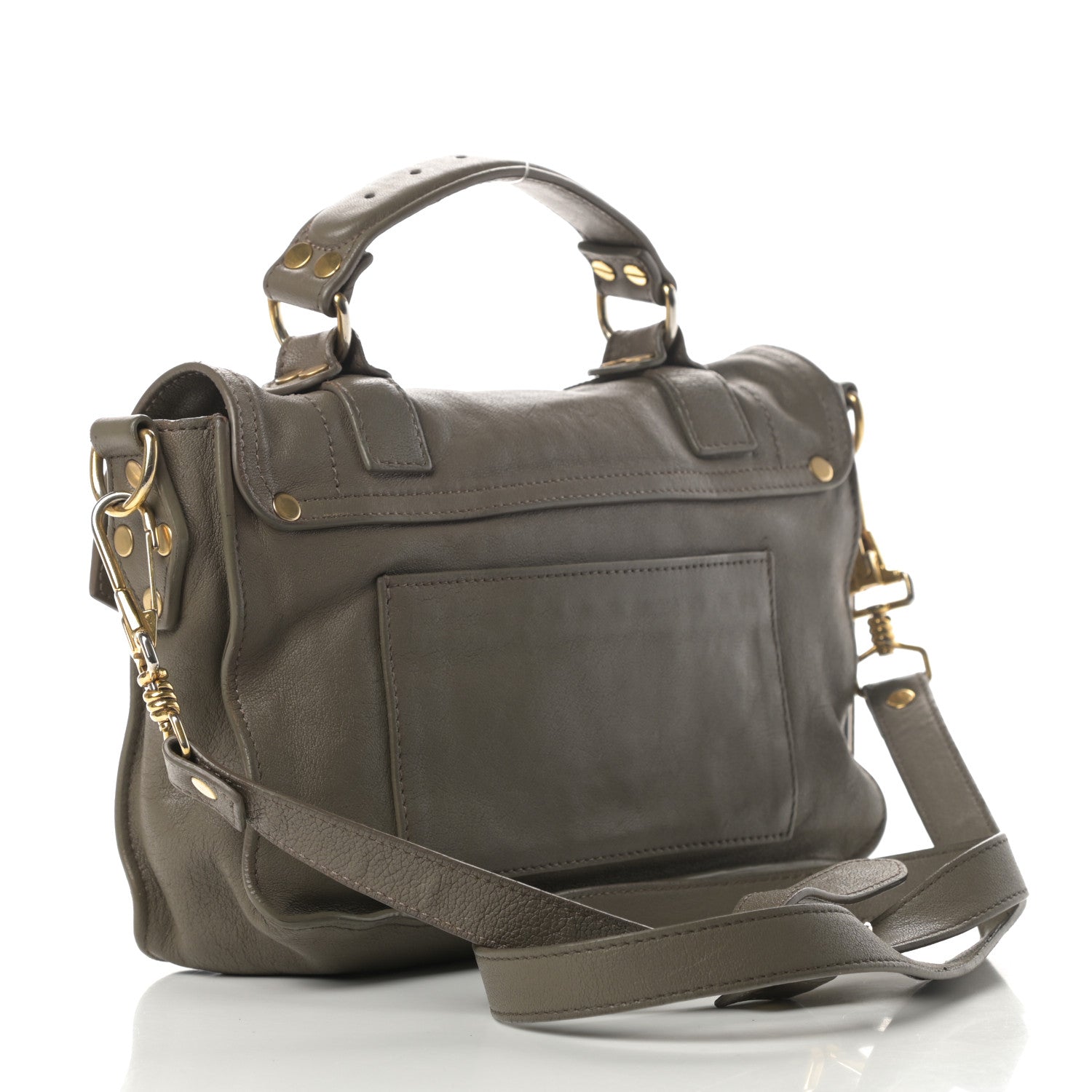 Proenza Schouler Lambskin Tiny PS1 Satchel Smoke 4 of 16