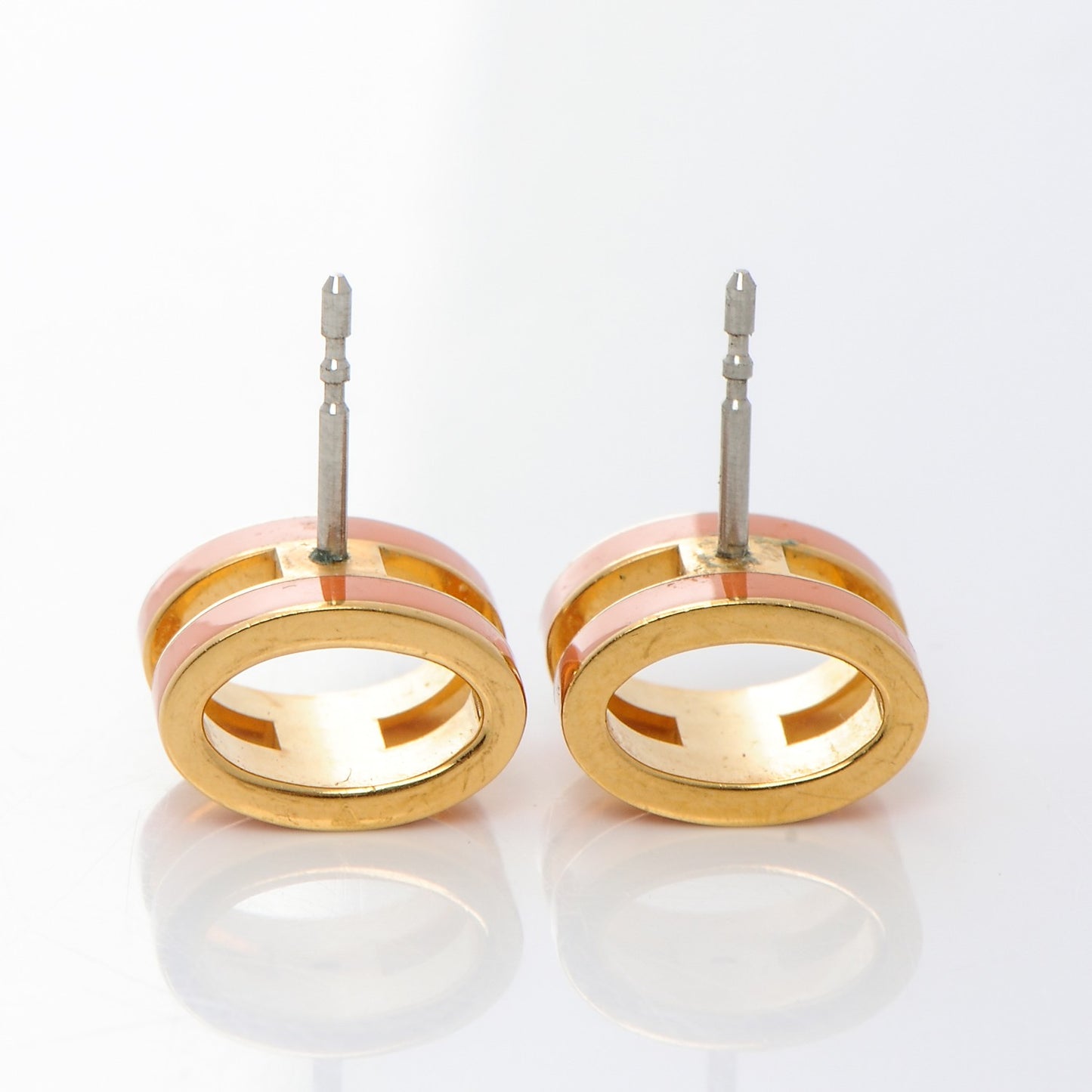 Palladium Lacquered Pop H Earrings Orange