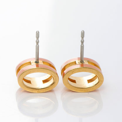 Hermes Palladium Lacquered Pop H Earrings Orange 3 of 5