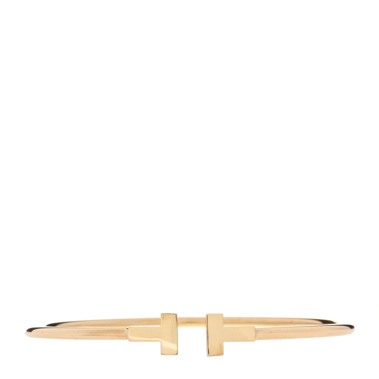 Tiffany 18K Yellow Gold T Wire Bracelet 1 of 4