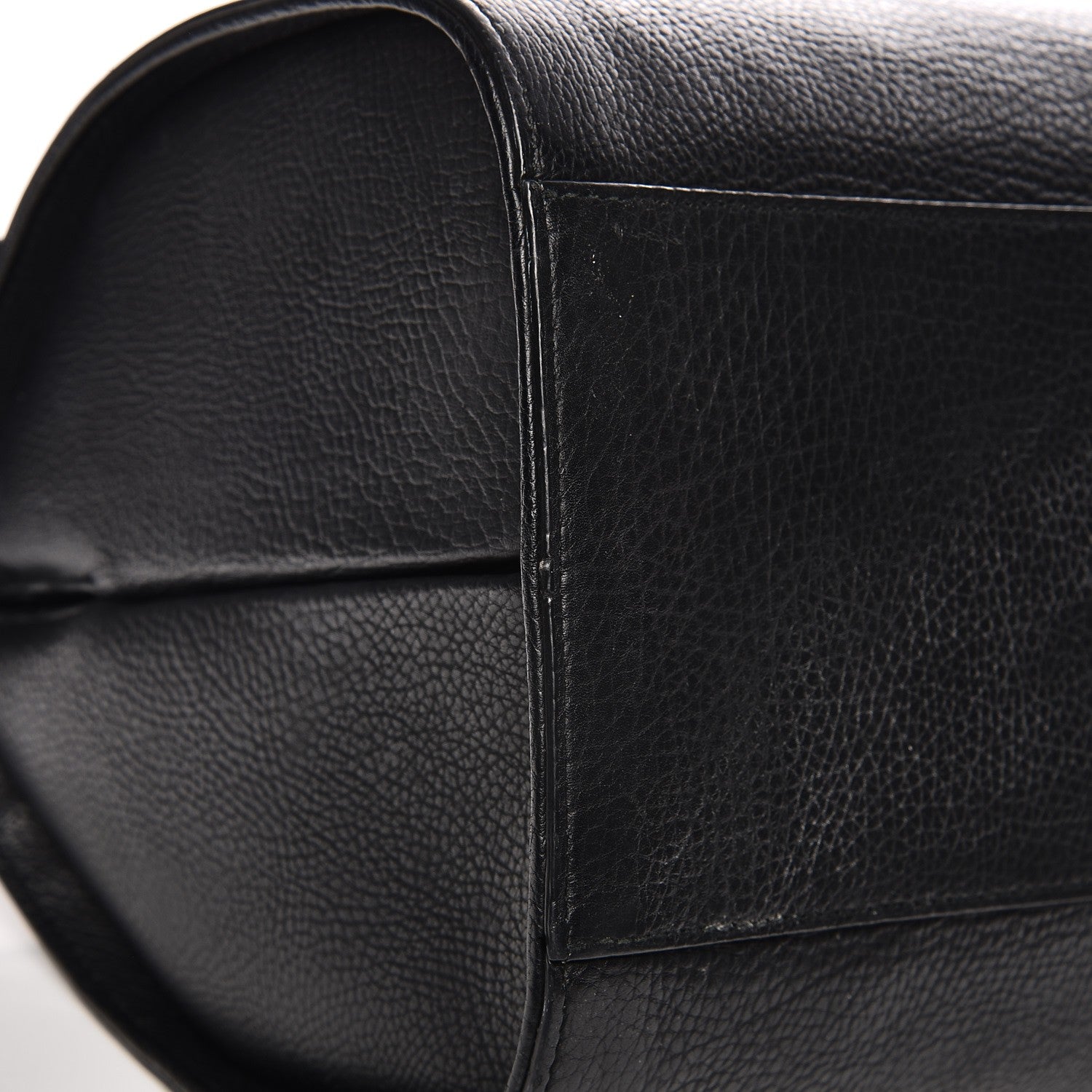 Balenciaga Grained Calfskin M Tube Round Tote Black 14 of 19